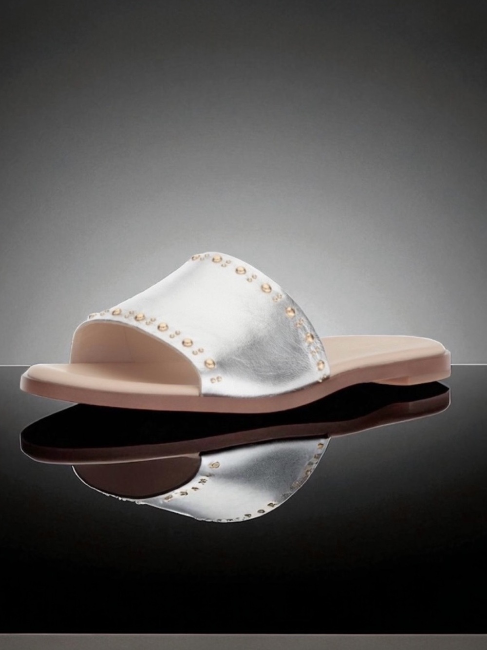 COLE HAAN ANICA slide sandal stud embellishments size 9.5